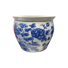 Blue & White Porcelain Planter Blue & White Porcelain Planter