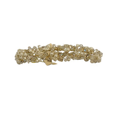 Bridal Tiara W/ Faux Pearls & Clear Rhinestones Tiara