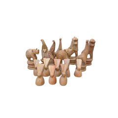 Carved Stone Chess Pieces Carved Stone Chess Pieces