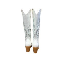 White Rhinestone Boots White Rhinestone Boots