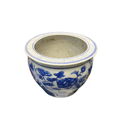 Blue & White Porcelain Planter Blue & White Porcelain Planter