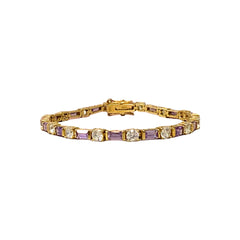 Amethyst CZ Bracelet Amethyst CZ Bracelet
