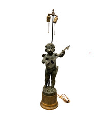 Iron Cherub Lamp Iron Cherub Lamp