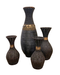 Large Wicker “Vases”