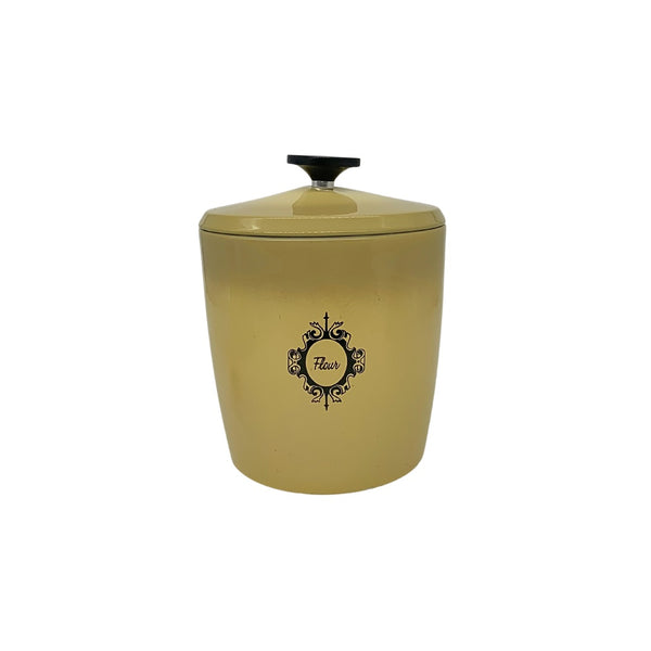 VINTAGE 1970's WEST BEND HARVEST GOLD NESTING KITCHENWARE CANISTER SET WITH LIDS