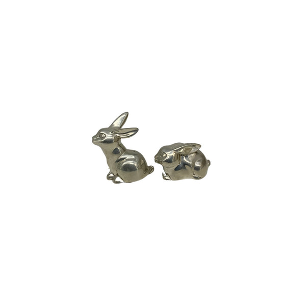 Pewter Lenox Bunny Salt & Pepper Shakers