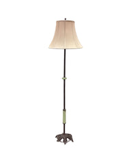 Brass floor lamp with uranium