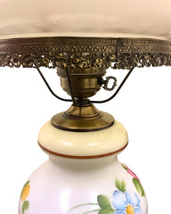 Hurricane Floral Lamp