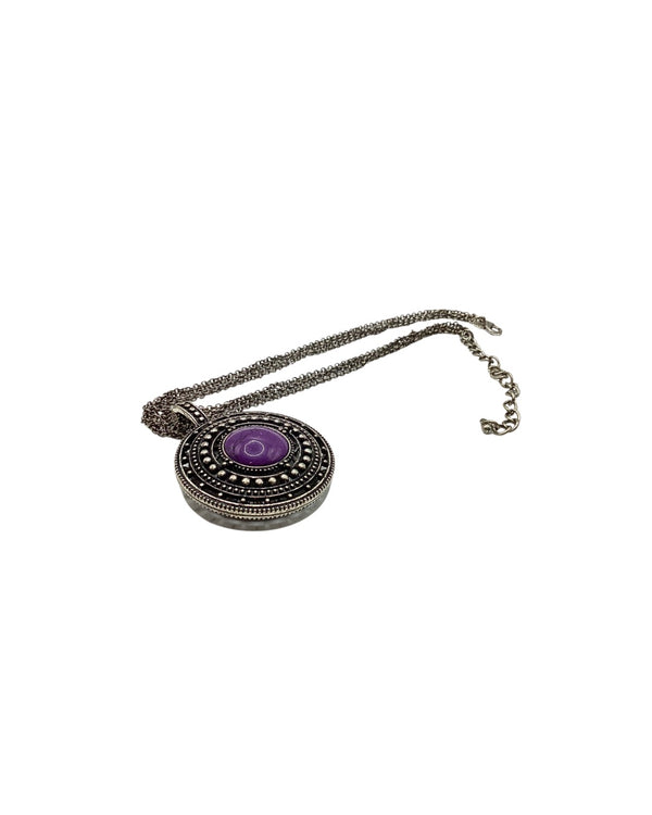 Premier Purple Medallion Necklace