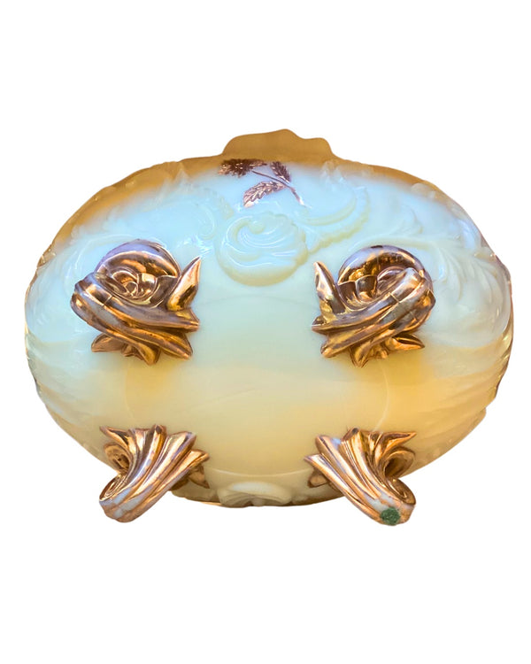 Antique Northwood Uranium Custard Ivory Glass