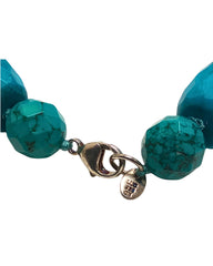 Turquoise-Blue Necklace and Dangle Earring Set