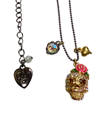 Betsey Johnson Skull Necklace