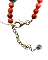 2 Barse Turquoise & Coral Necklaces