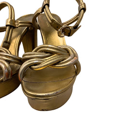 Golden Platform Sandals