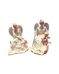 Porcelain Angel and Cherub Set