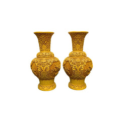 Cinnabar Lacquer Inspired Vases