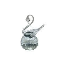 Glass Swan Paperweight
