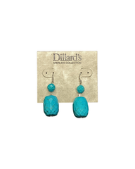Turquoise-Blue Necklace and Dangle Earring Set