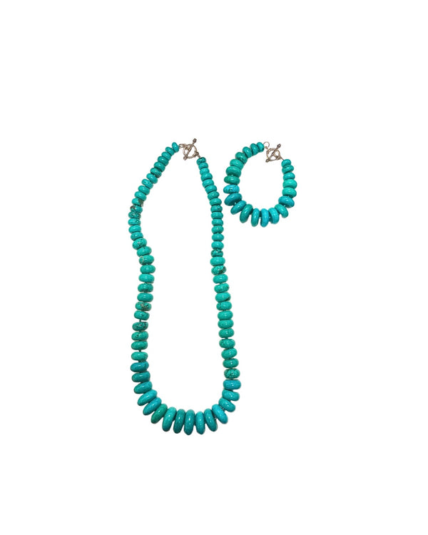 Graduated Rondelle Necklace & Bracelet Set