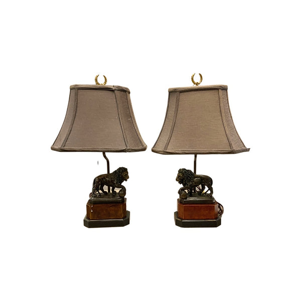 Bonze Lion Lamps