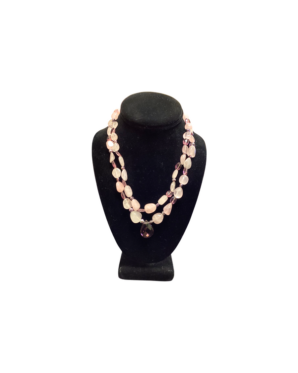 Pink Quartz Necklace