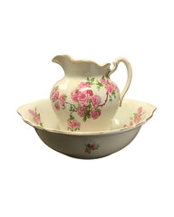 Rose Wash Basin & Pitcher Set