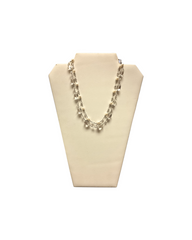 Double-Strand Beaded Pearl Necklace