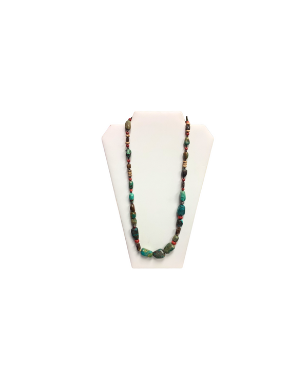 2 Barse Turquoise & Coral Necklaces