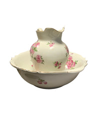 Rose Wash Basin & Pitcher Set