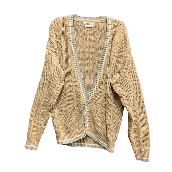 Dior Cardigan – Cream Knit, Size S/M