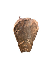 Hand Carved Wooden Mask Wall Sculpture