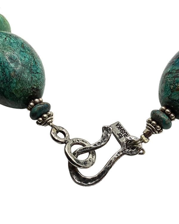 Chunky Teal Necklace & Earring Set