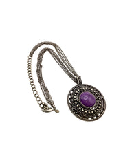 Premier Purple Medallion Necklace