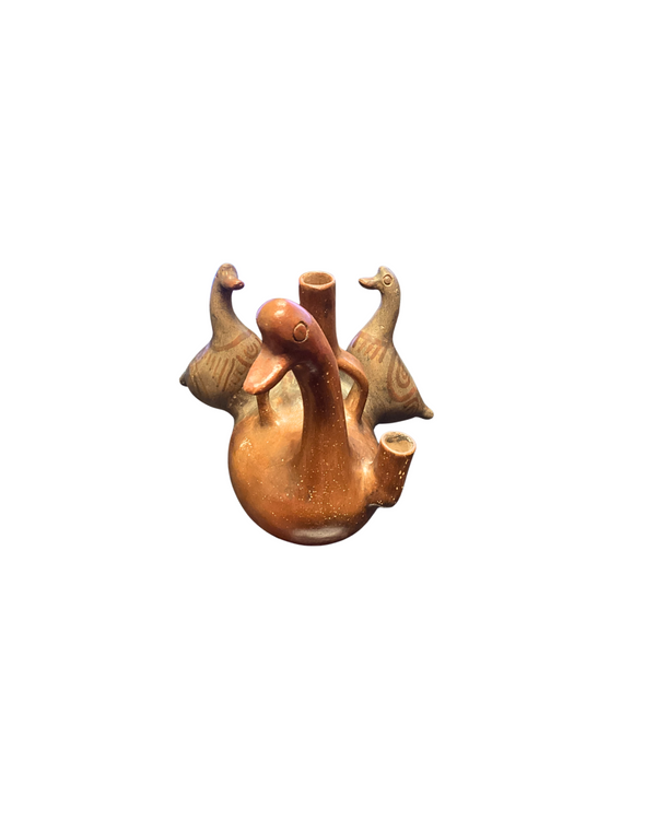 Terracotta Duck Candelabra
