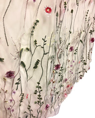Embroidered Floral Veil
