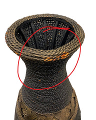 Large Wicker “Vases”