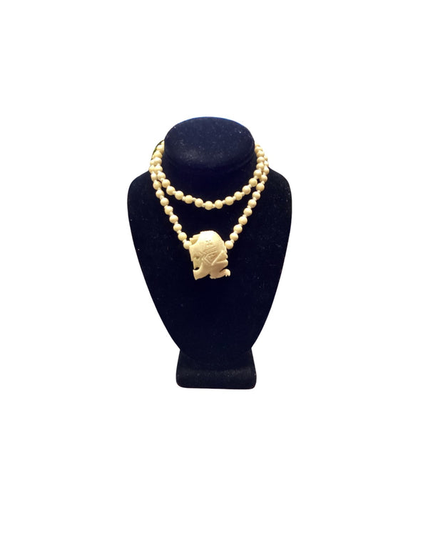 Faux Ivory Necklace
