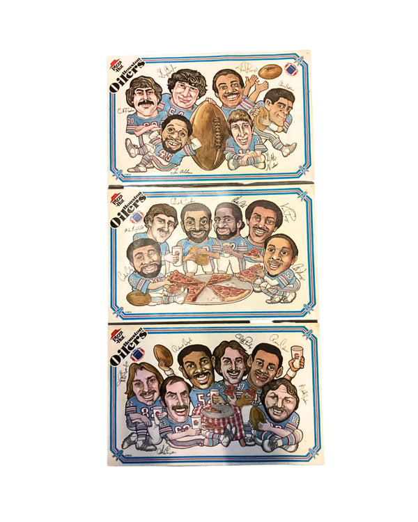 Houston Oilers Placemats-Set of 3