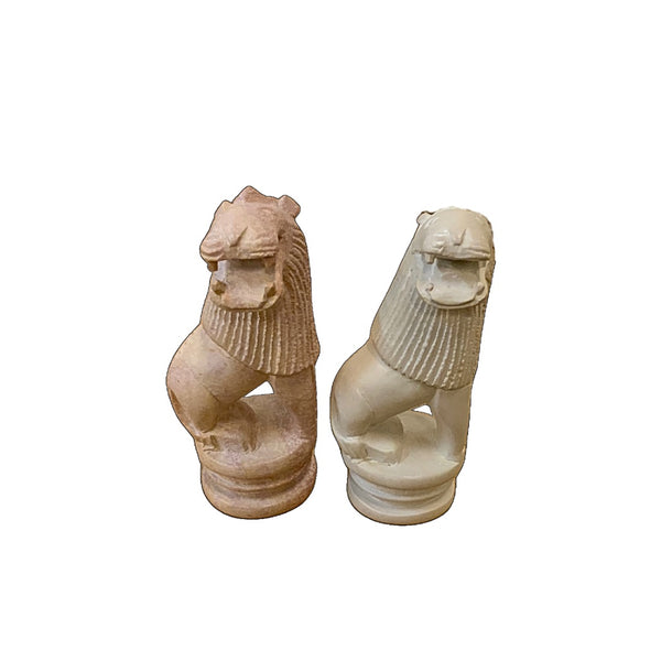 Carved Stone Chess Pieces