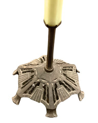 Brass floor lamp with uranium