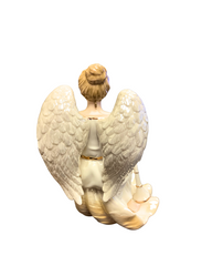 Porcelain Angel and Cherub Set