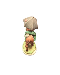 Man Riding Donkey Figurine