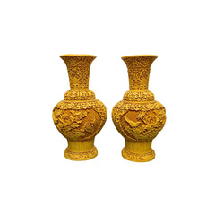 Cinnabar Lacquer Inspired Vases