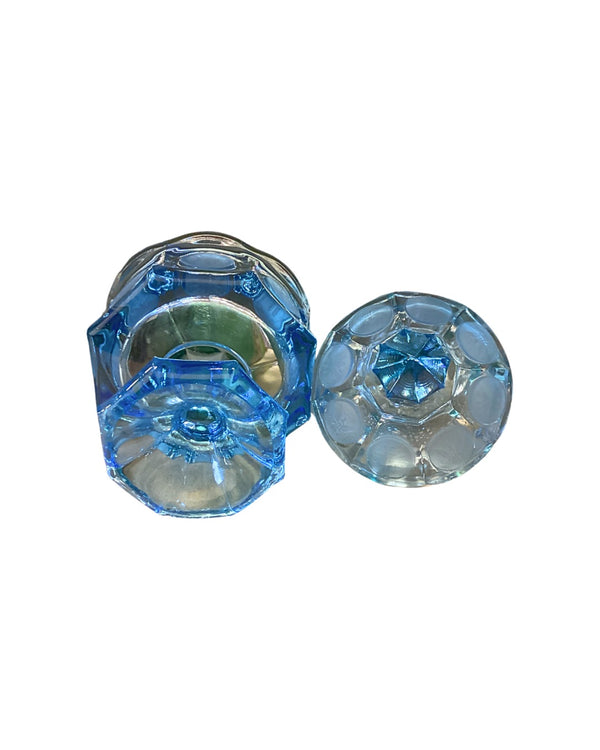 Ice Blue Fostoria Coin Glass Compote