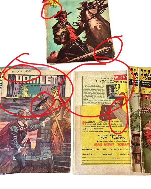 Distressed Classics Illustrated Stack- 32pc Lot