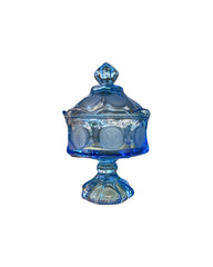 Ice Blue Fostoria Coin Glass Compote