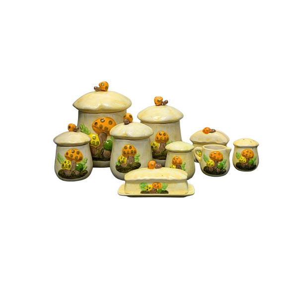Vintage Mushroom Kitchen Set