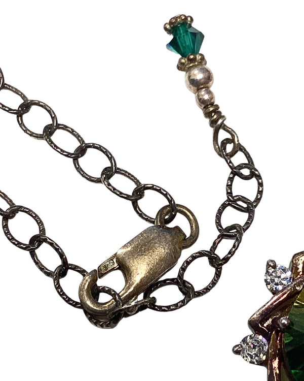 925 Silver Green Necklace