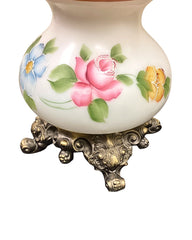 Hurricane Floral Lamp