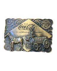 Two Vintage Coca-Cola Belt Buckles